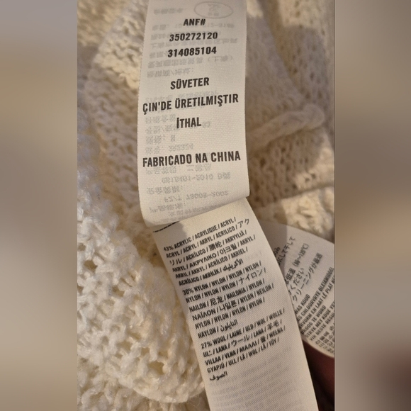 Hollister Off-White Open-Front Cardigan - Picture 4 of 6